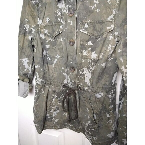 AEROPOSTALE Lightweight Cameo Military Style Drawstring Jacket. Size S - Picture 6 of 15